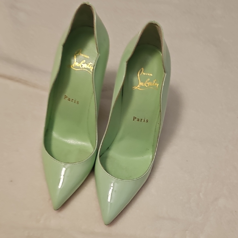 Christian Louboutin Pastel Green Heels